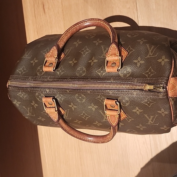 Authentic LOUIS VUITTON Speedy 30 Monogram Canvas Boston Hand Bag Purse - Picture 7 of 14